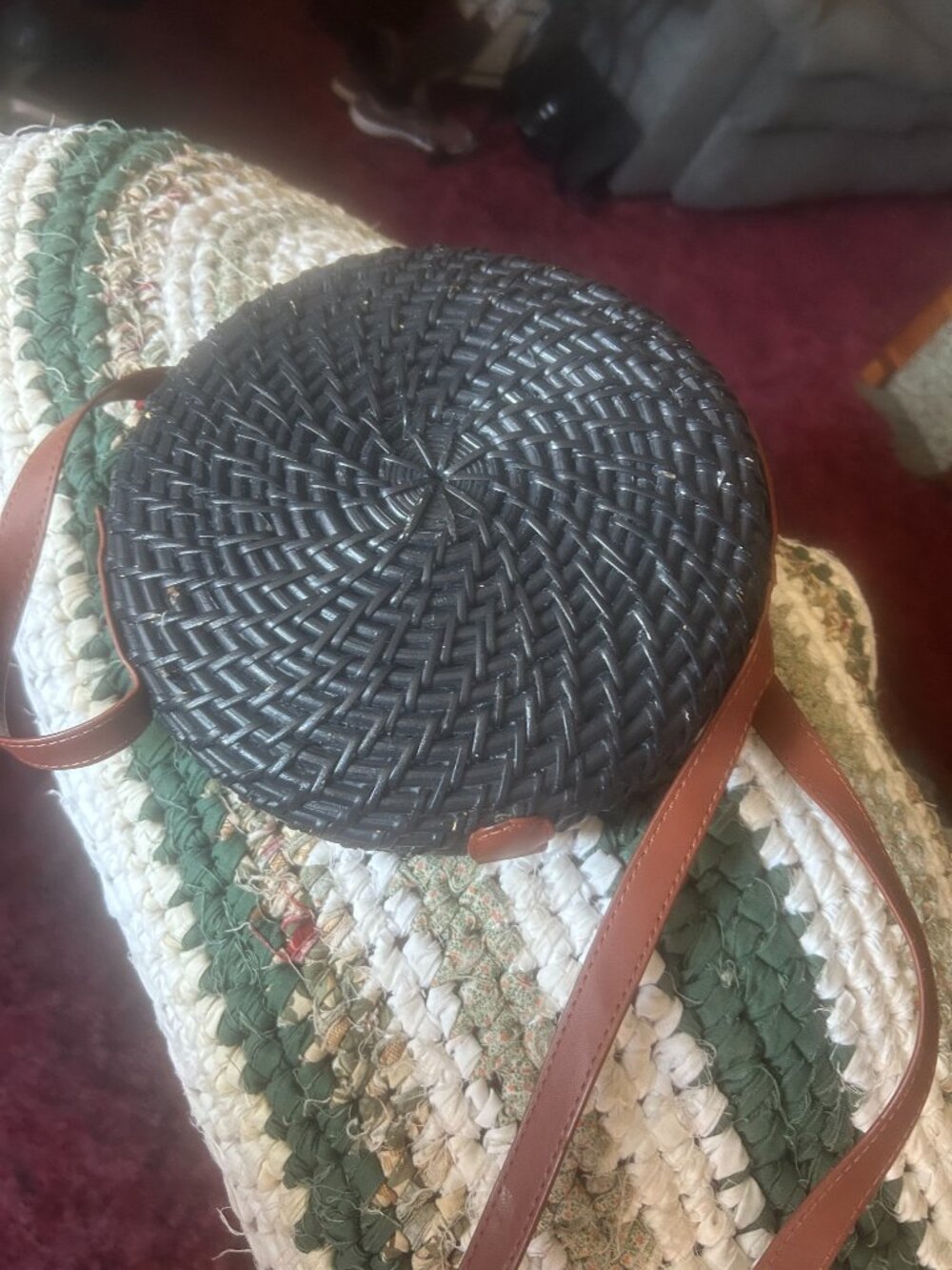 J CREW  PURSE RATTAN - Picture 5 of 5